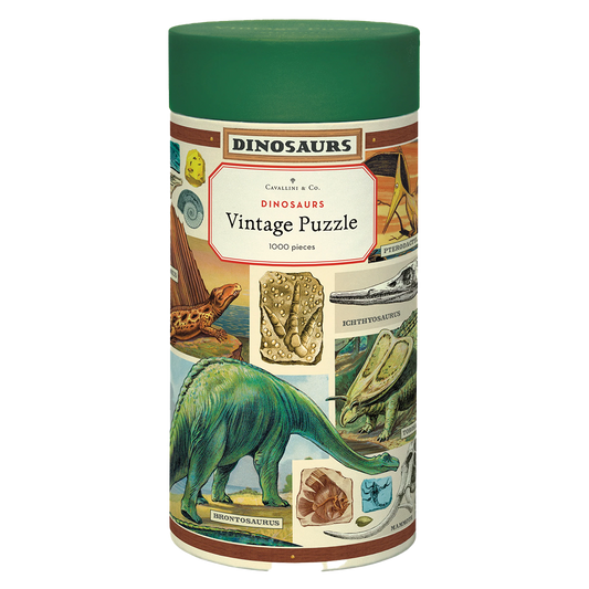 1000-piece vintage jigsaw puzzle dinosaurs