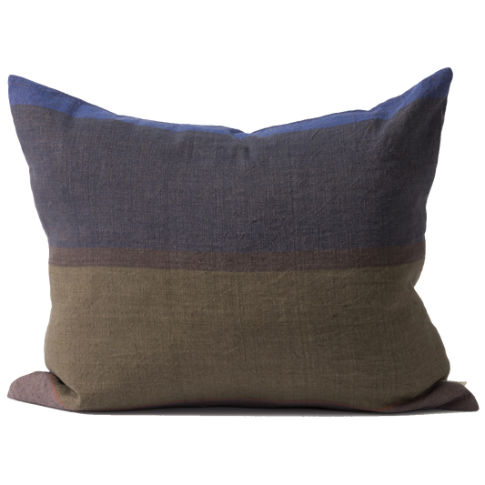 Obi cushion cover ivy blue/black 55cm x 45cm