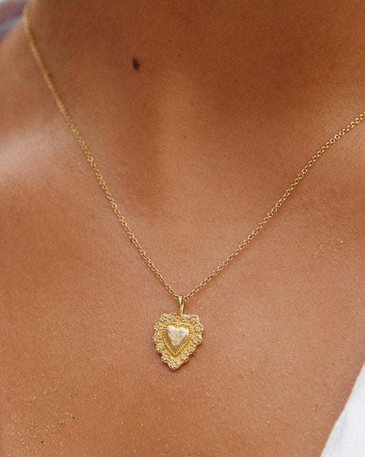 Agapée Aphrodite heart necklace gold