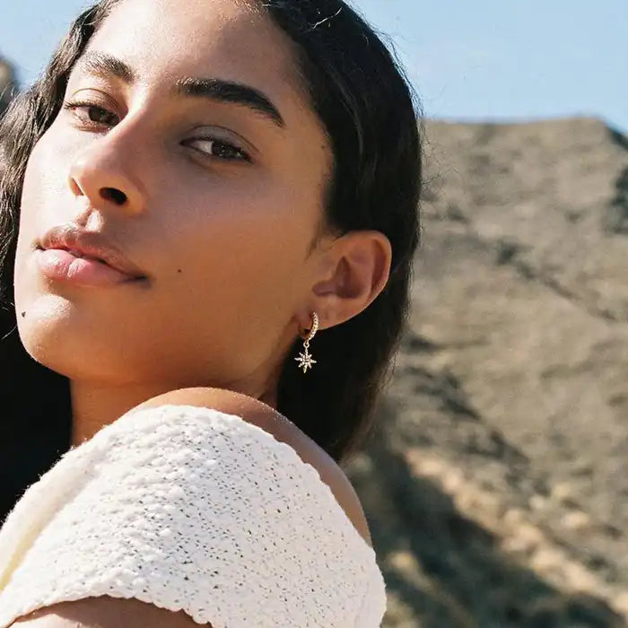 Agapée Celia drop earrings gold