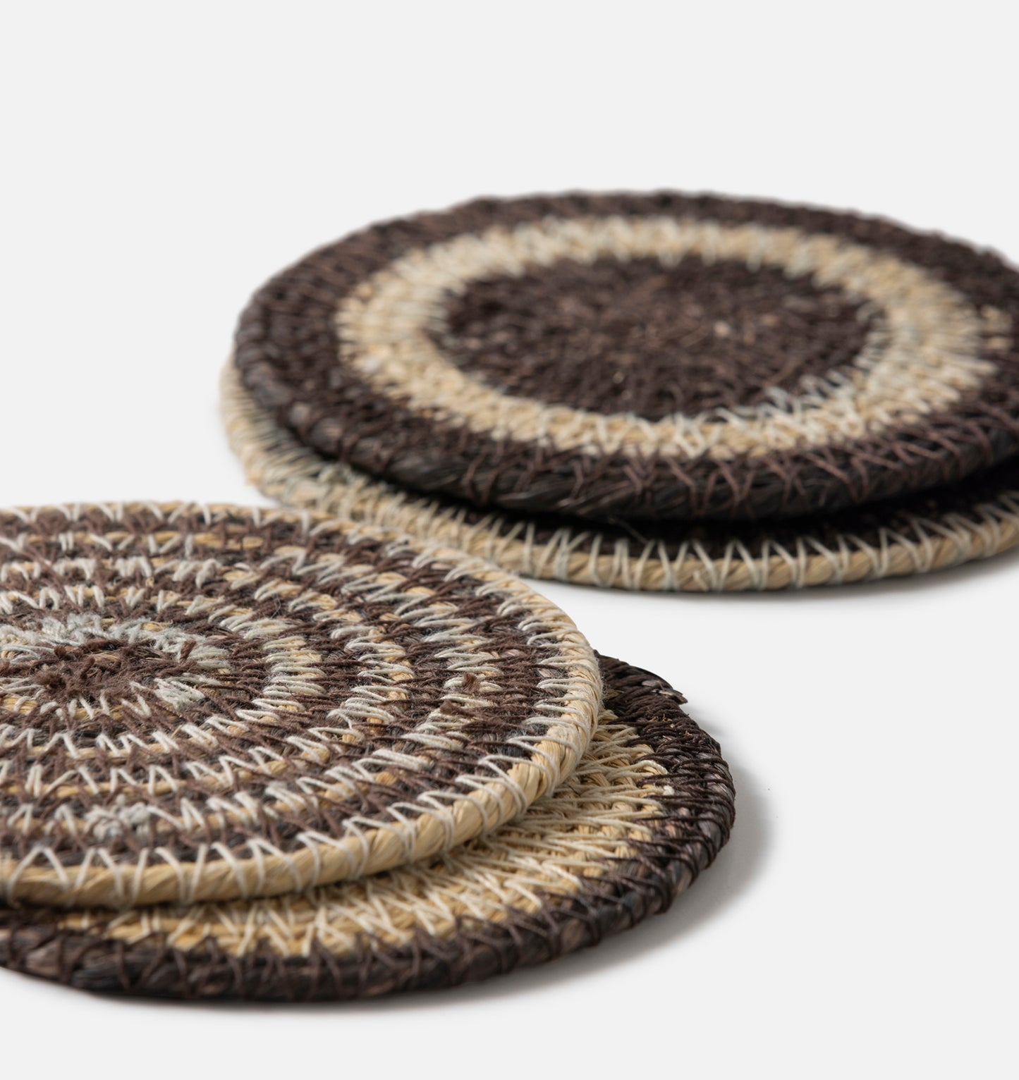 Agora woven coasters set of 4 rye