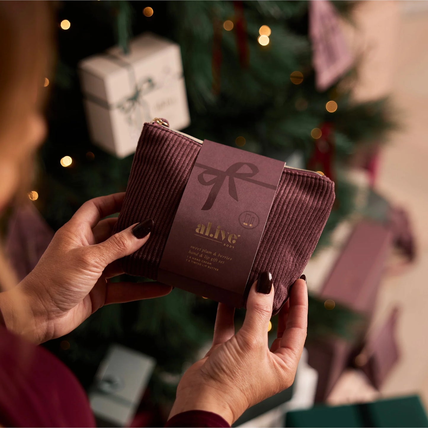 Al.ive hand cream & lip butter gift set - sweet plum & berries