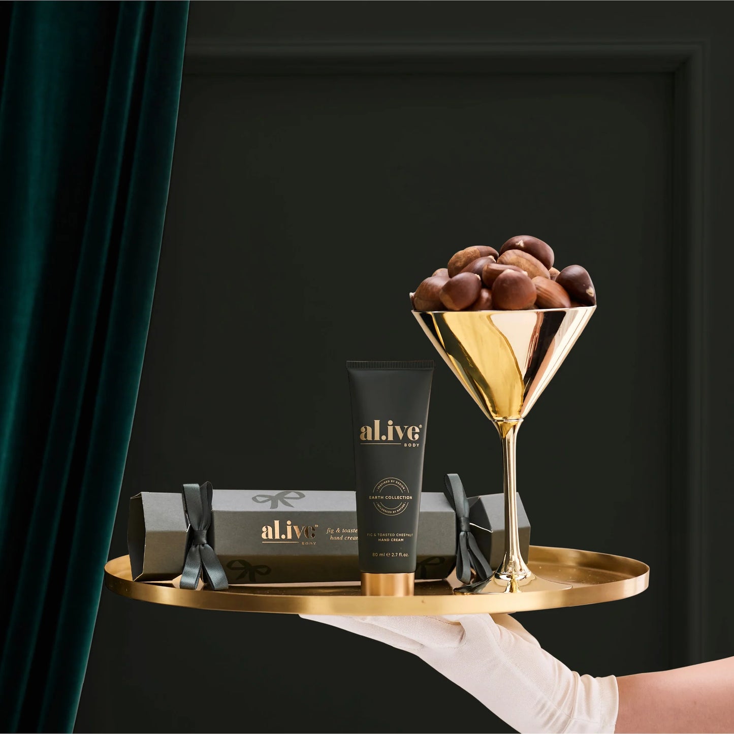 Al.ive hand cream cracker fig & toasted chestnut 80ml