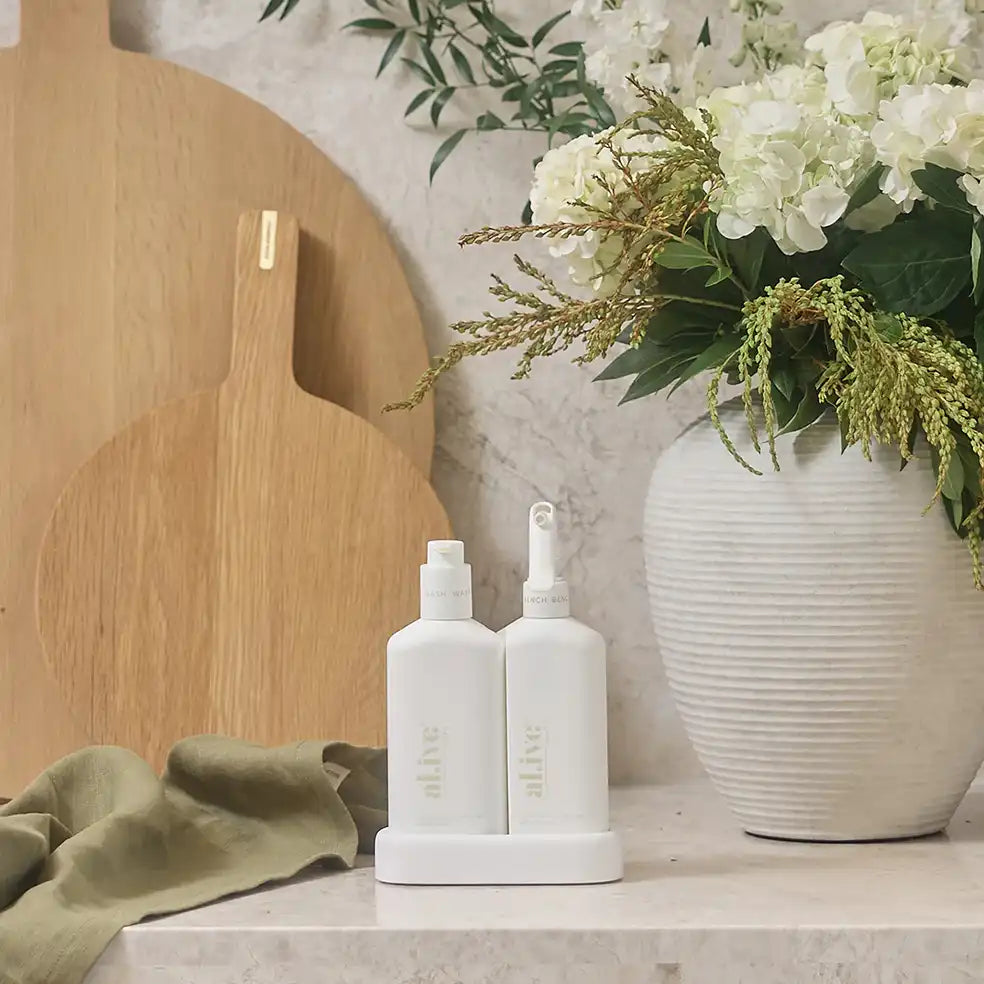 Al.ive kitchen bench spray + hand wash duo 300ml lemon myrtle & honeydew