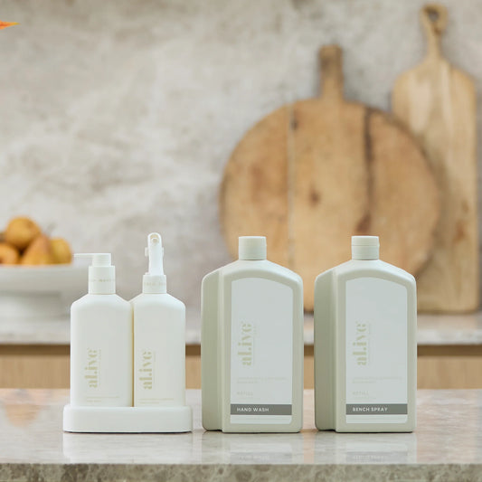 Al.ive kitchen bench spray refill lemon myrtle & honeydew 1000ml