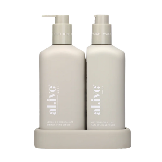 Al.ive kitchen hand wash + dish wash duo 300ml (watermelon/lemon)