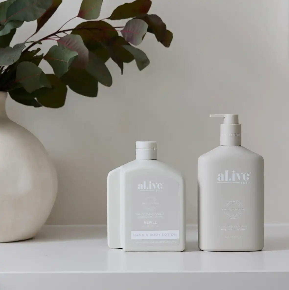 Al.ive lotion refill sea cotton & coconut 650mls