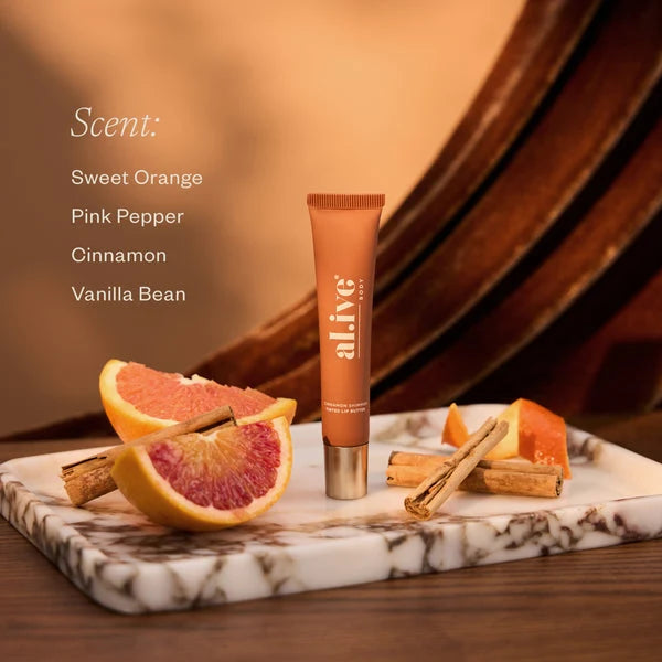 Al.ive tinted lip butter ornament cinnamon & citrus