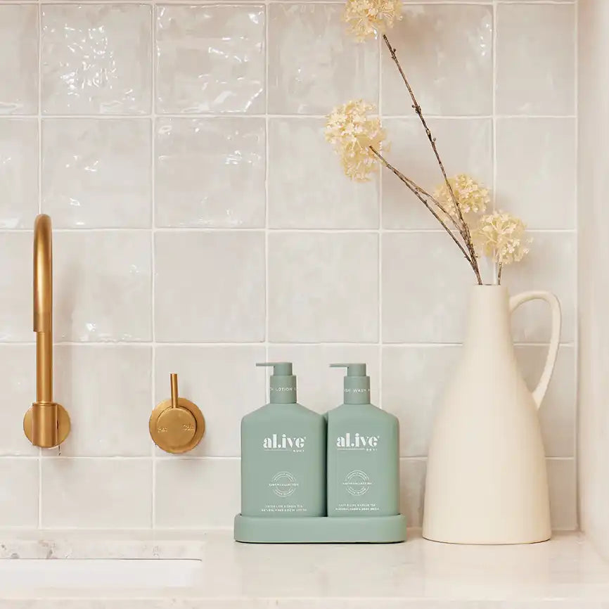 Al.ive wash + lotion duo kaffir lime & green tea 500ml