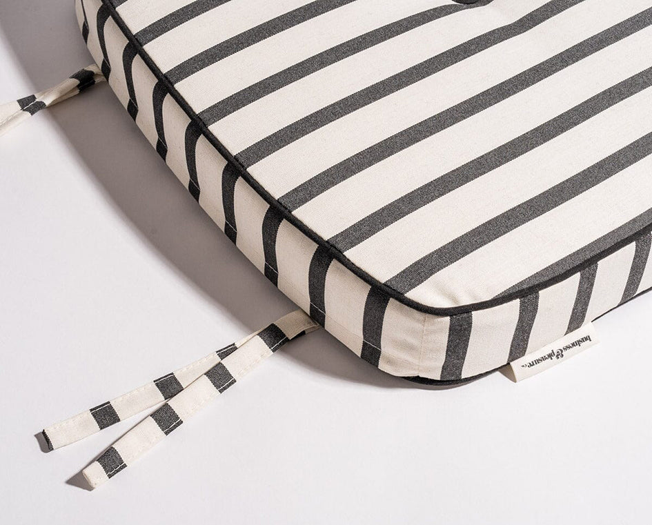 Alfresco outdoor Monaco striped chair cushion 44cm