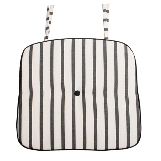 Alfresco outdoor Monaco striped chair cushion 44cm