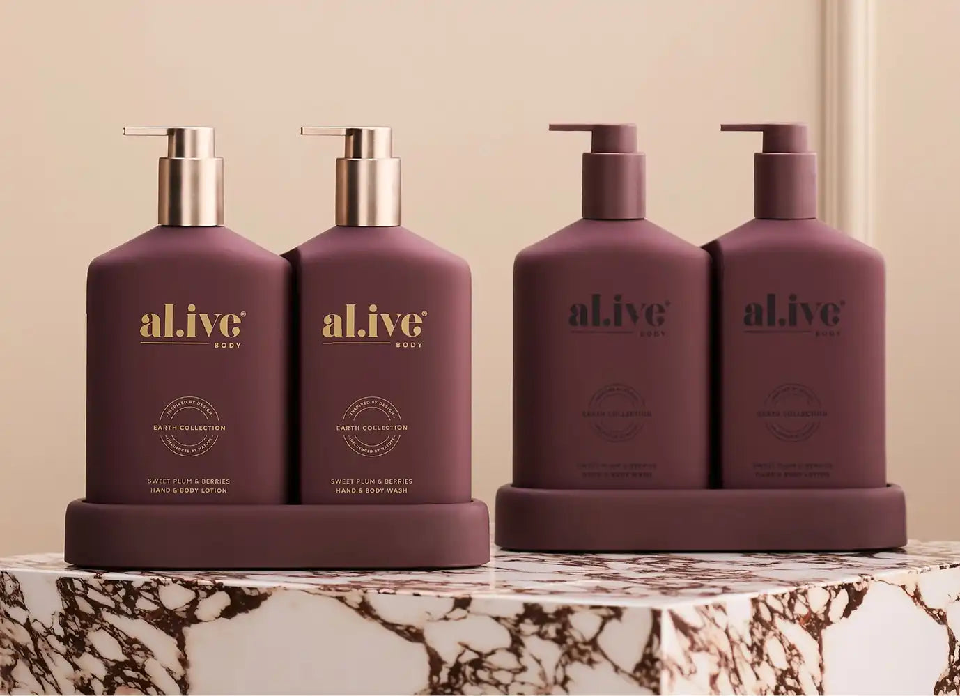 Al.ive wash + lotion duo sweet plum and berries