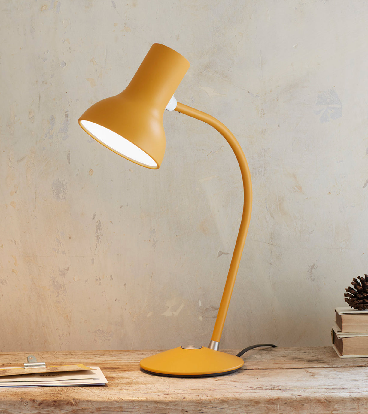 Anglepoise Type 75 mini desk lamp tumeric gold