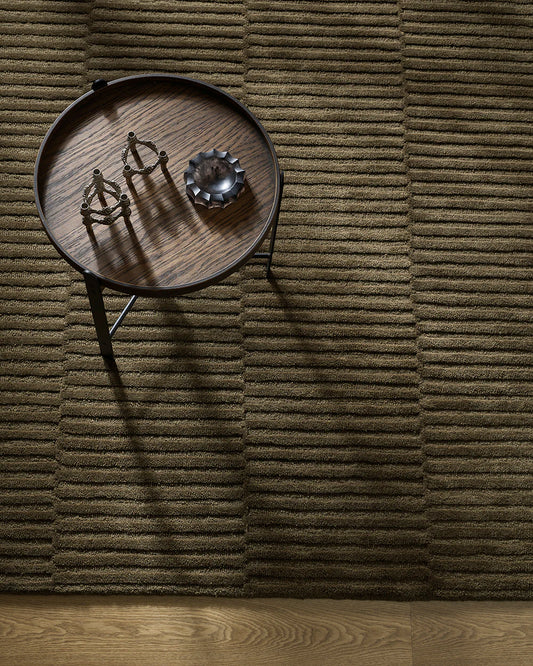Anni NZ wool rug mangrove