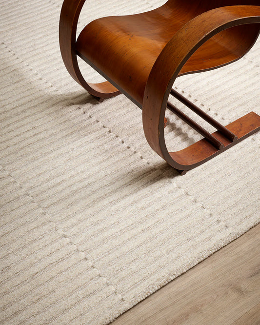Anni NZ wool rug oat