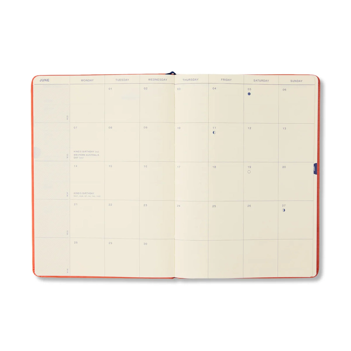 Any day now 2027 weekly diary A5 orange
