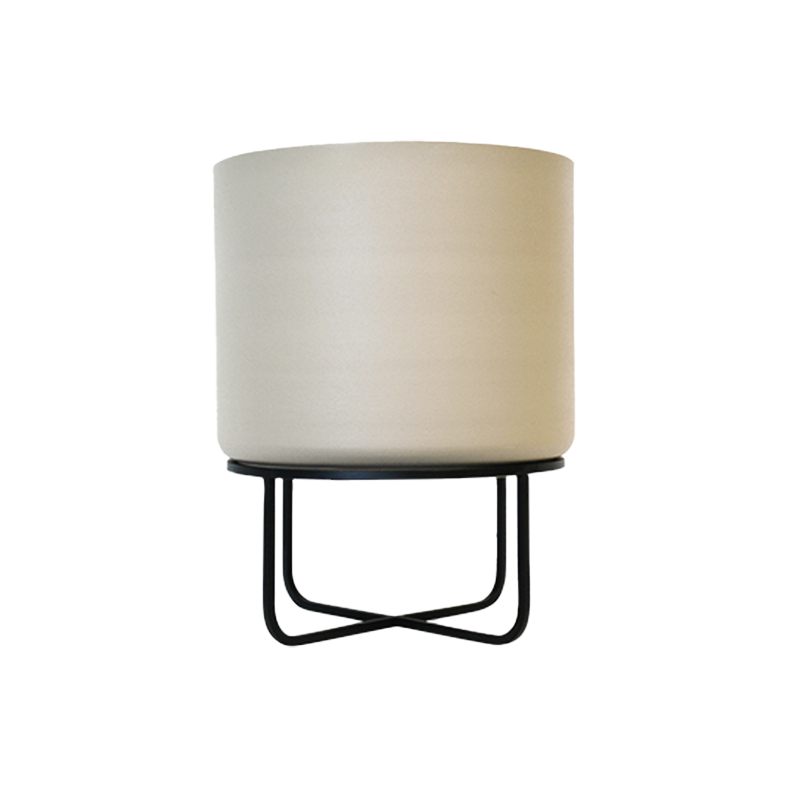 Asher planter on stand taupe