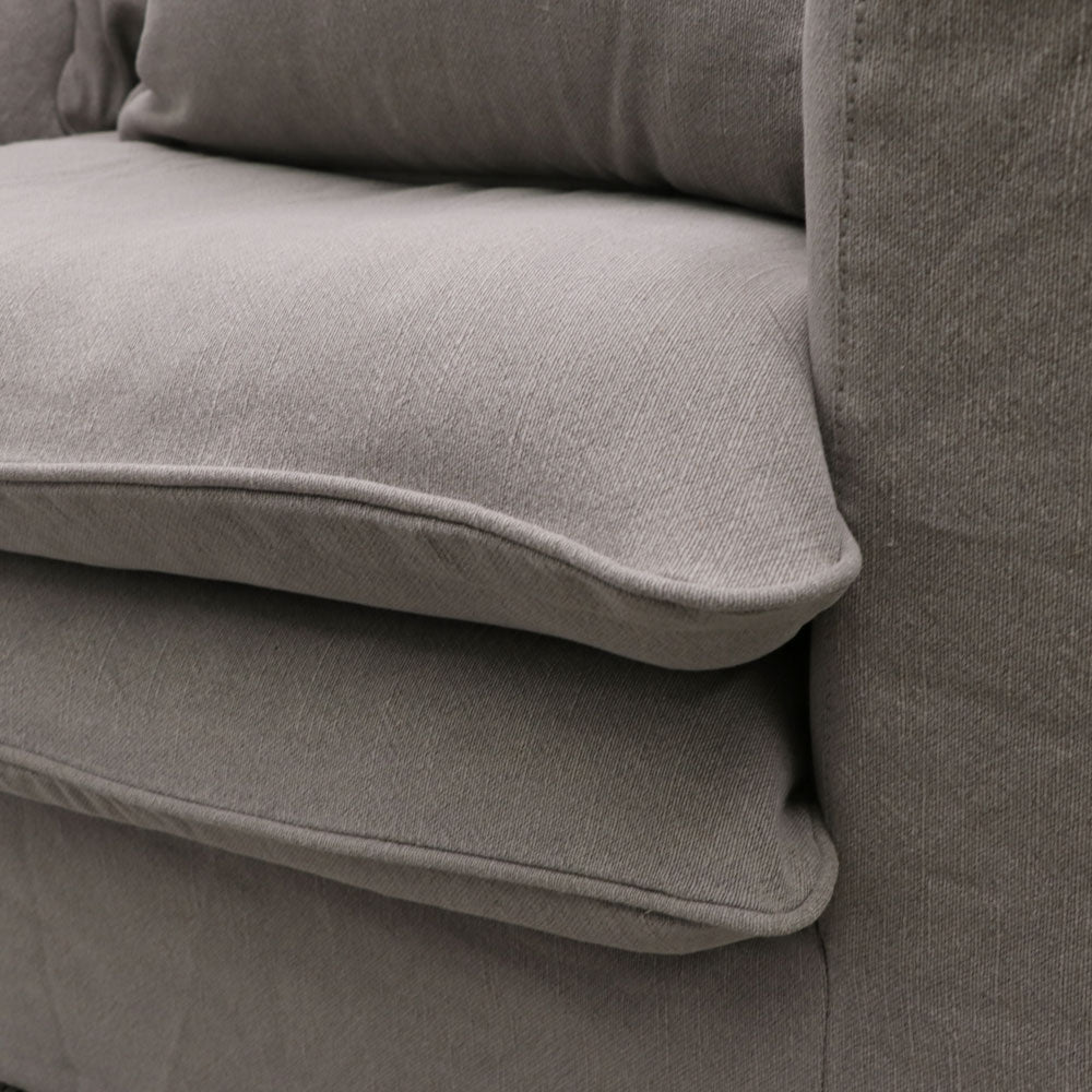 Asher slip cover armchair cement