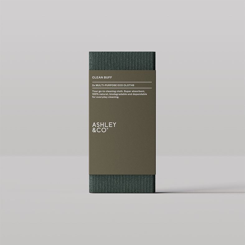 Ashley & Co compostable eco cloth two pack kale