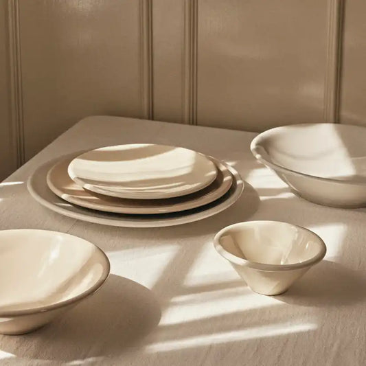 Broste Alfredo serving bowl 22cm lemon