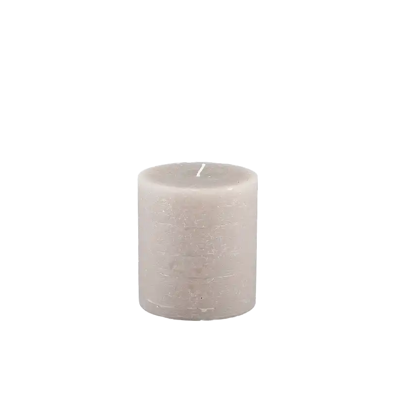 Broste rustic pillar candle 11cm linen