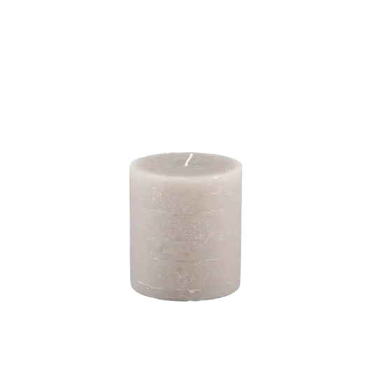Broste rustic pillar candle 11cm linen