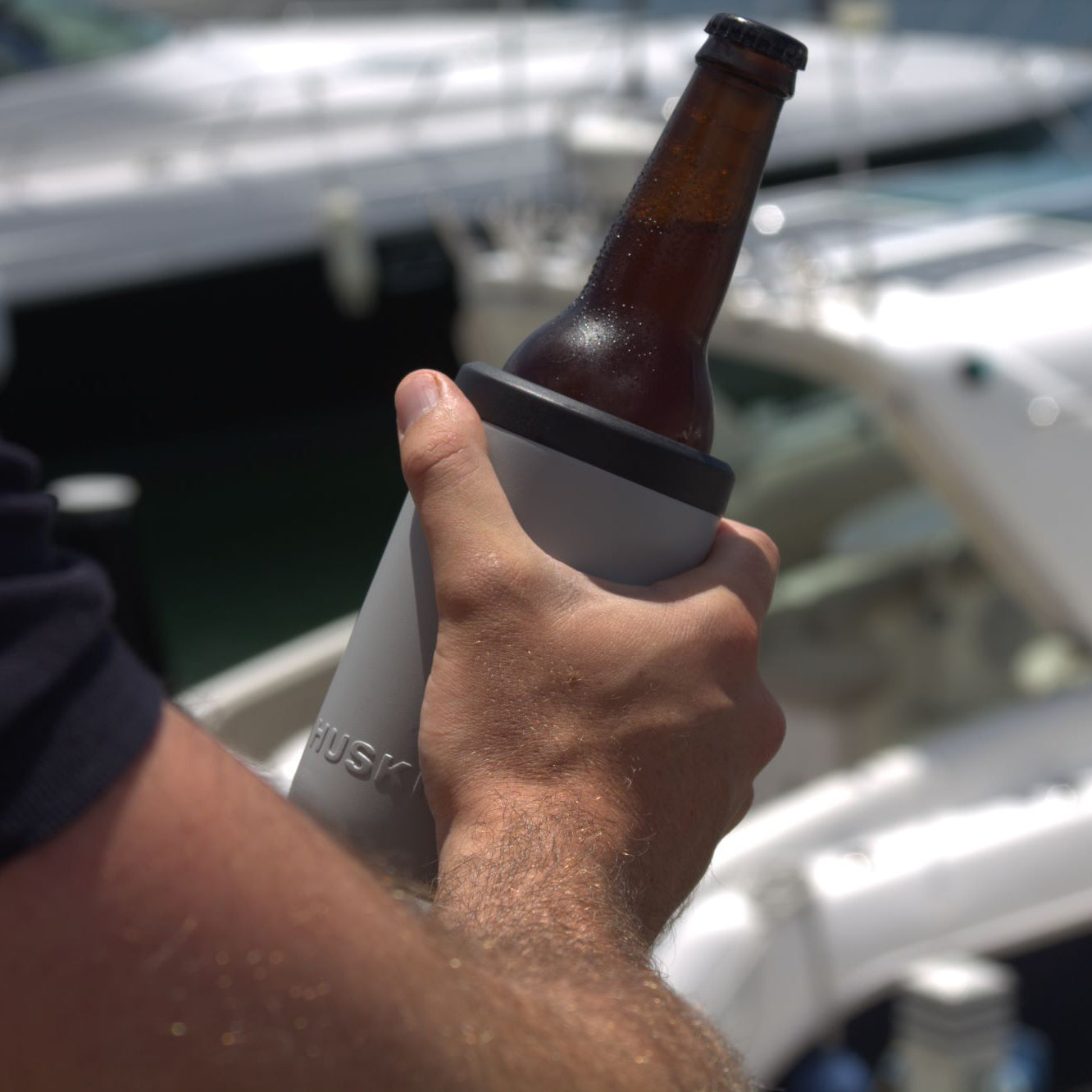 Huski beer cooler stone grey