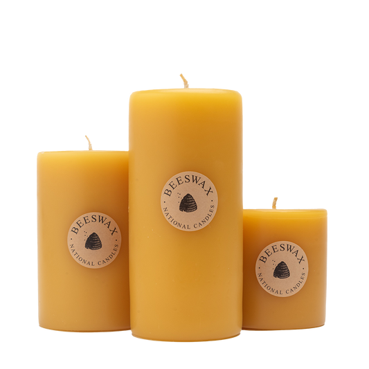 NZ Made beeswax candle
