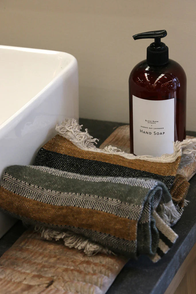 Belgian linen hand towel alouette