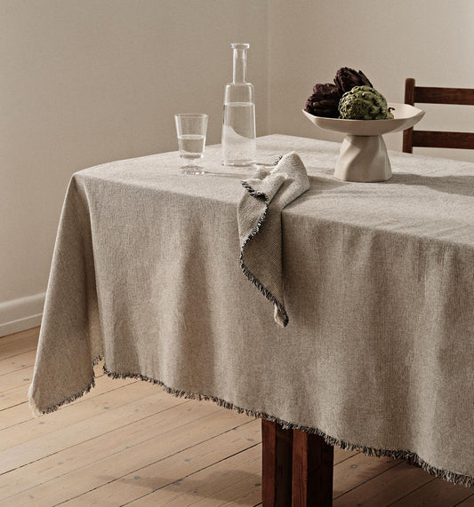 Broste Eloise cotton striped tablecloth 300cm