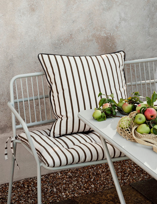 Franca cushion cover olive stripe 50cm