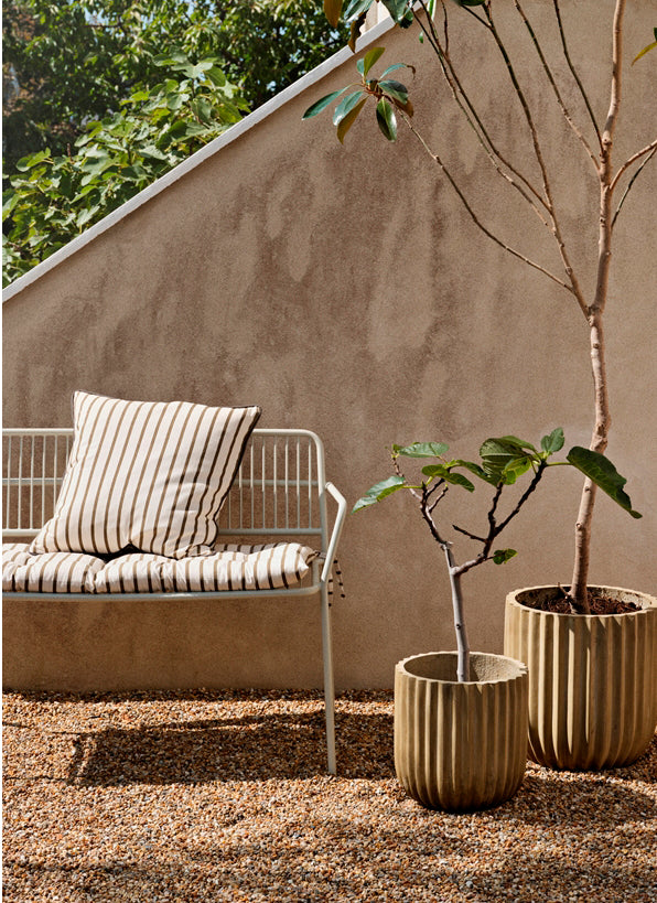 Franca cushion cover olive stripe 50cm