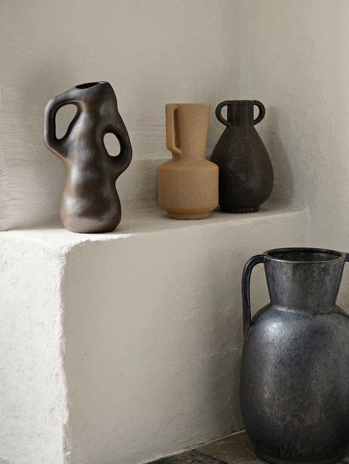 Broste Isobel vase 35cm antique brown