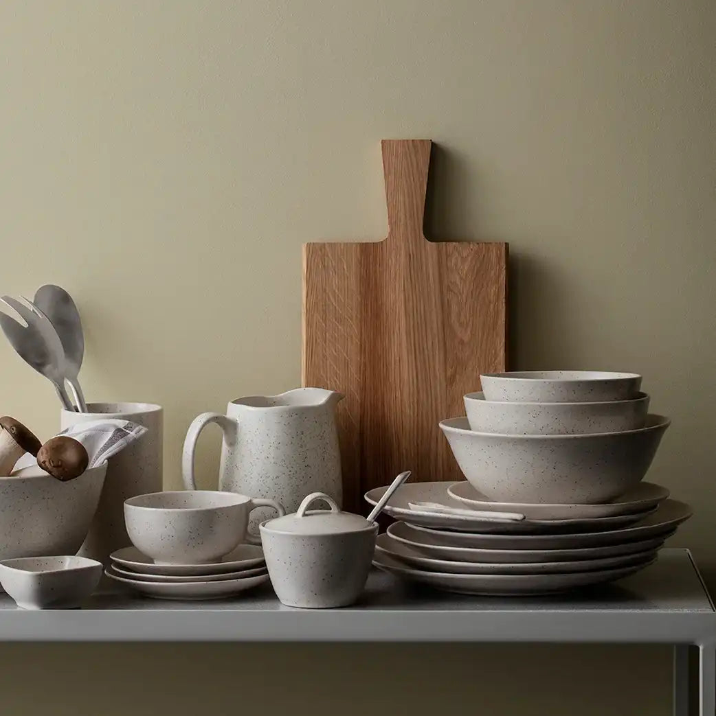 Broste Nordic vanilla low bowl 22.5cm