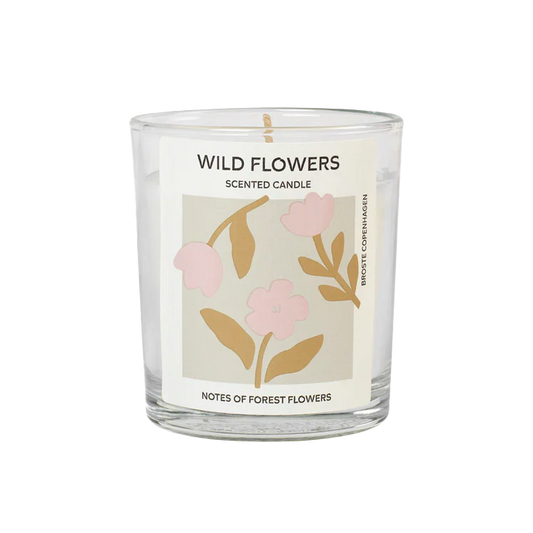 Broste small scented soy candle wild flowers