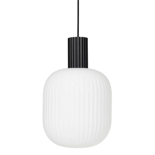Broste  lolly ceiling pendant black & white wide