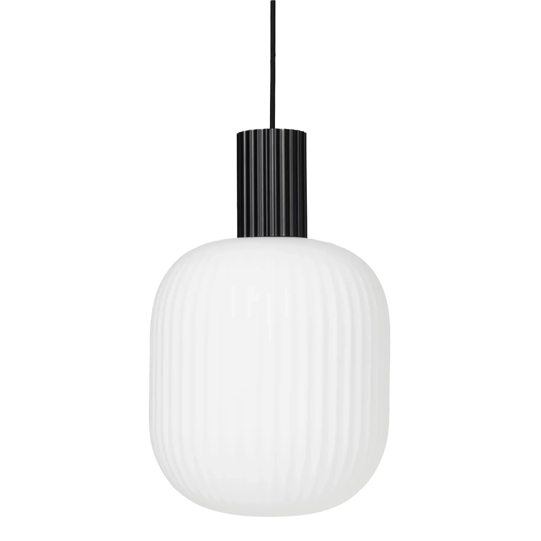 Broste lolly ceiling pendant black & white wide