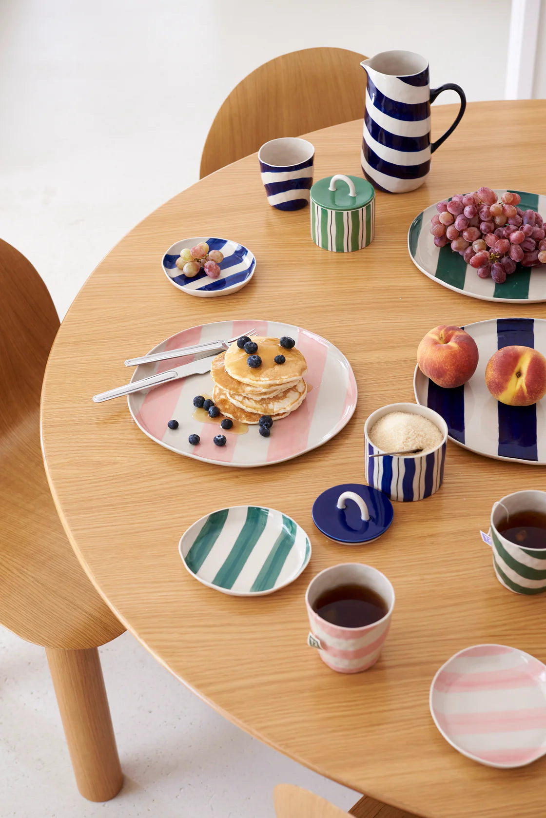 Cabana stripe tumbler blue