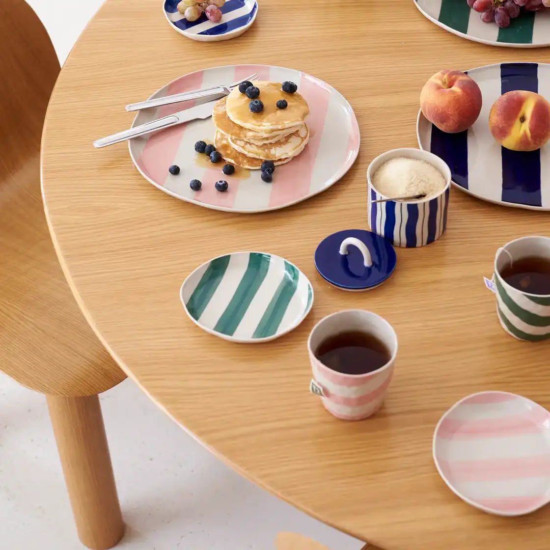 Cabana stripe tumbler green