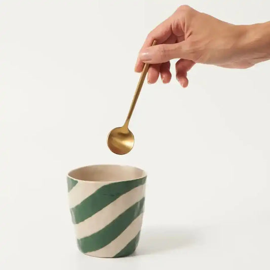 Cabana stripe tumbler green