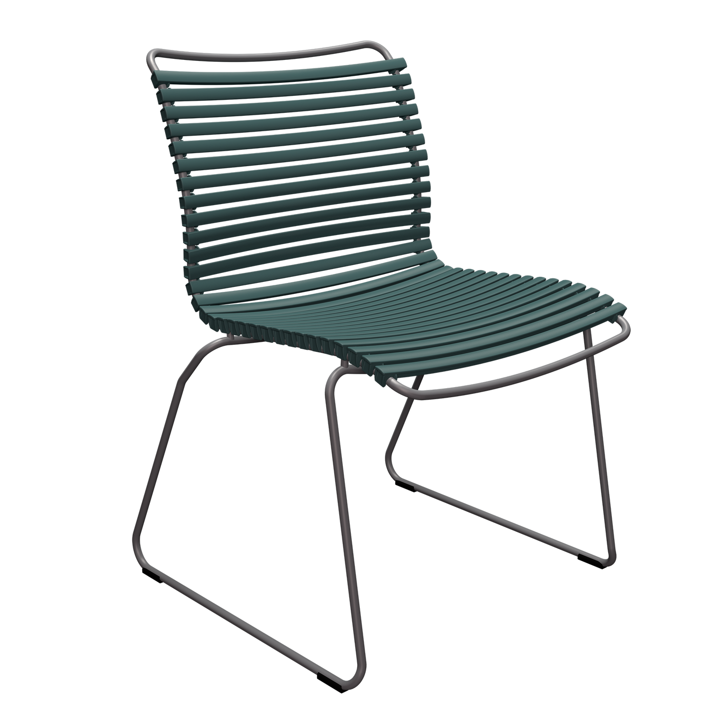 Outdoor click armless dining chair
