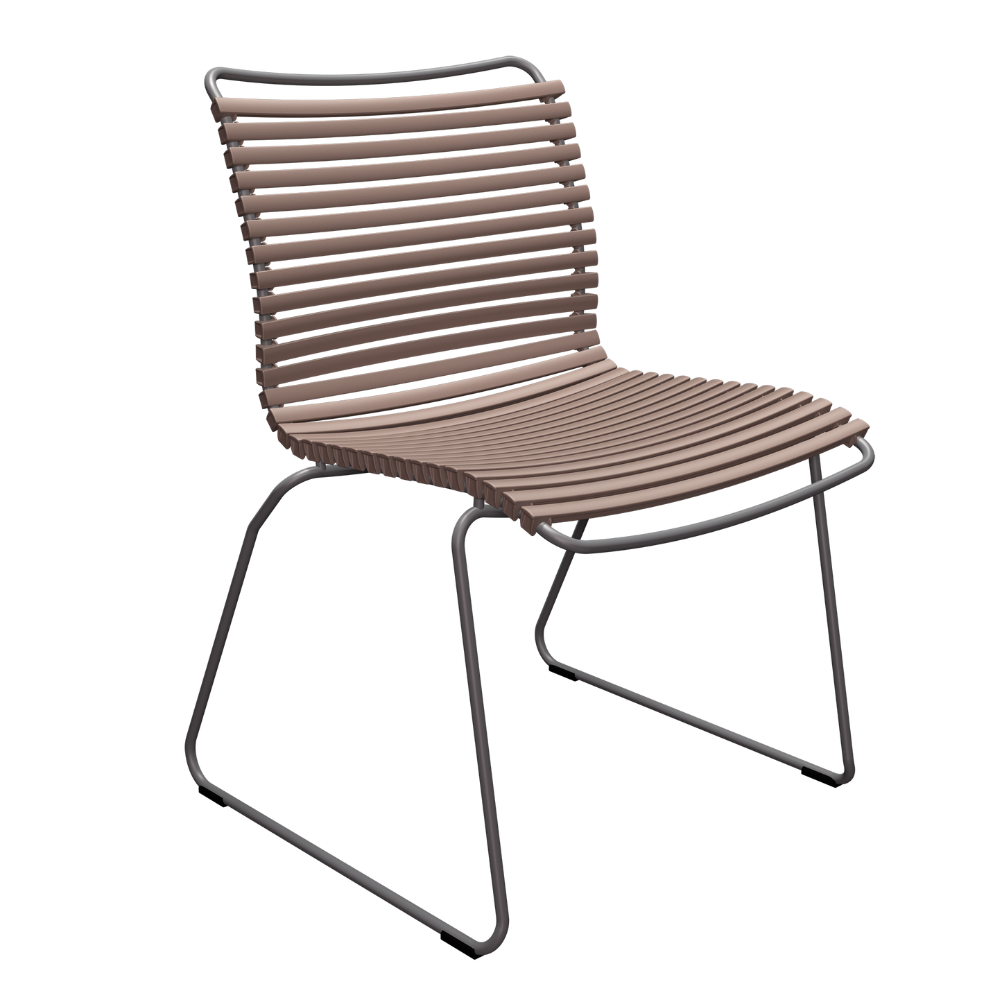 Outdoor click armless dining chair