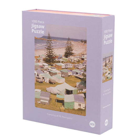 'Camping at Mt Maunganui' 1000-piece jigsaw puzzle