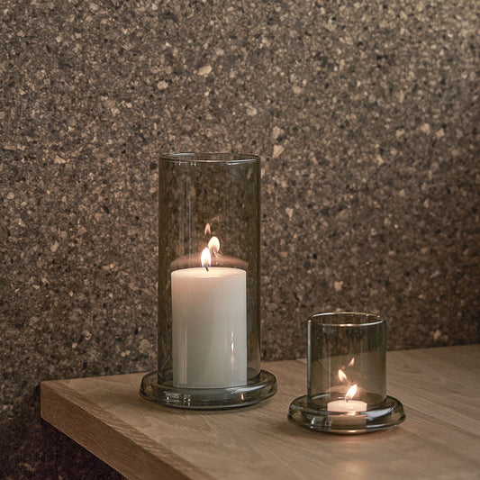 Cascade hurricane lamp smoke small