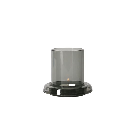 Cascade hurricane lamp smoke small