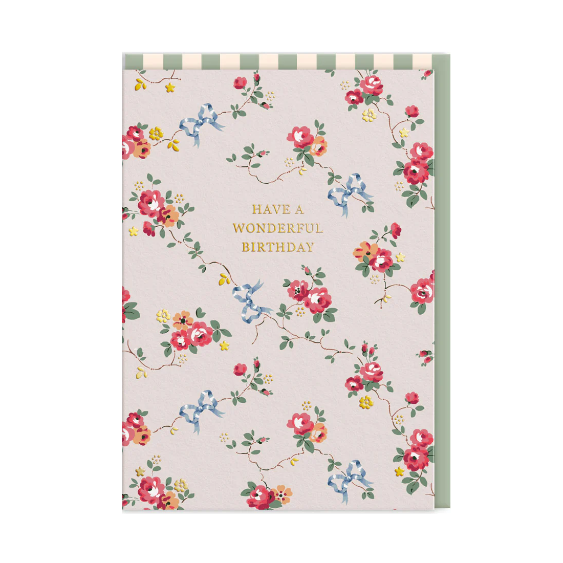 Cath Kidston birthday bows and roses card