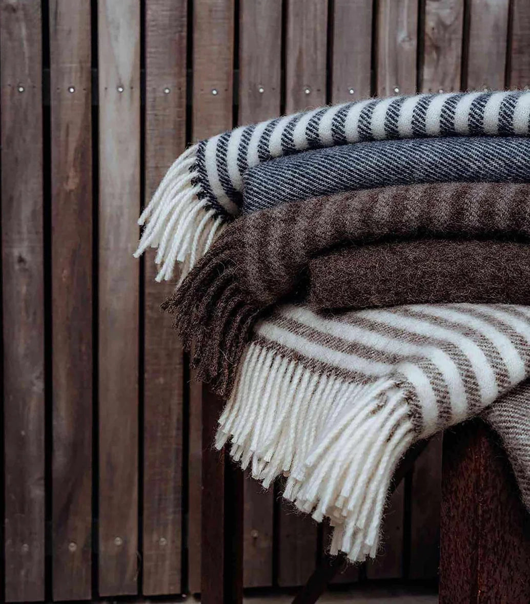 XL Catlins wool blanket ash grey 140 x 240cm
