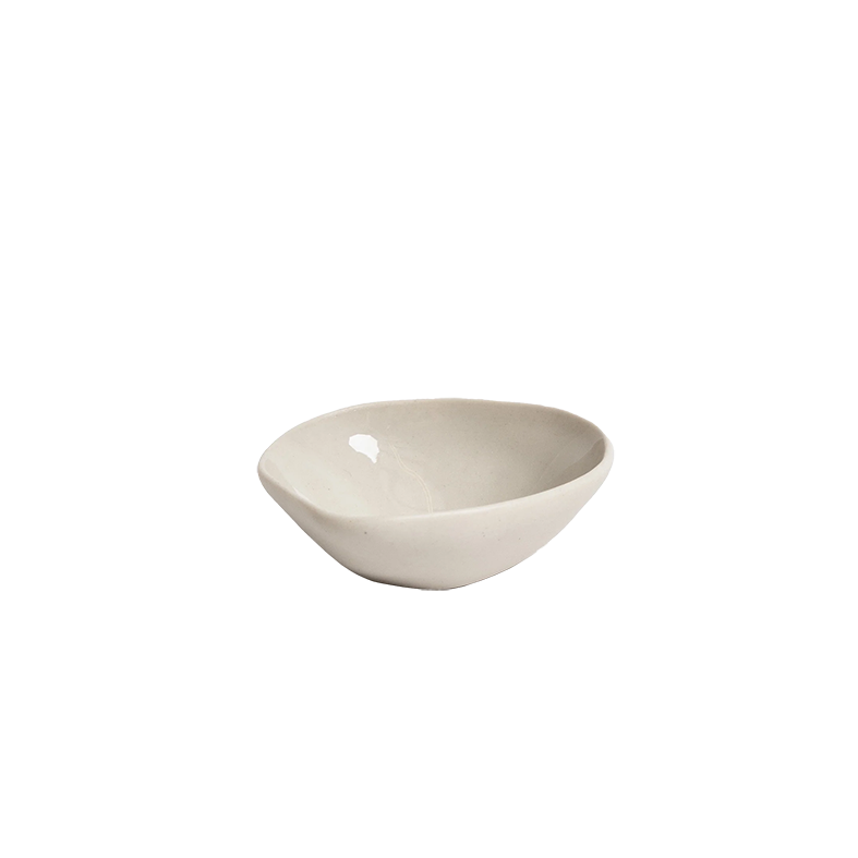 Ceramic organic shaped dish bone 11cm