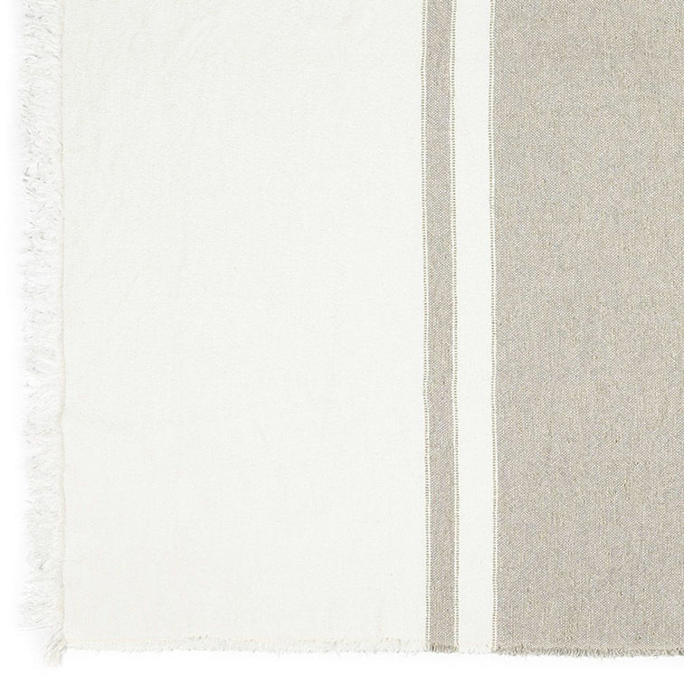 Charlotte linen cotton bed throw 140 x 220cm