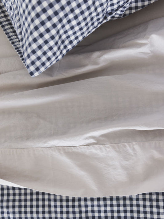 Classic organic cotton flat sheet beige